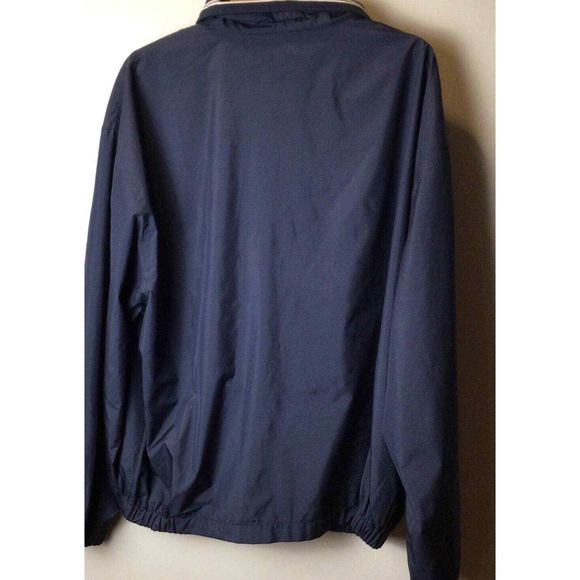VTG Tommy Hilfiger Golf Jacket Men's XL Crest Full Zip Mesh Lined Blue Troon - Picture 2 of 7